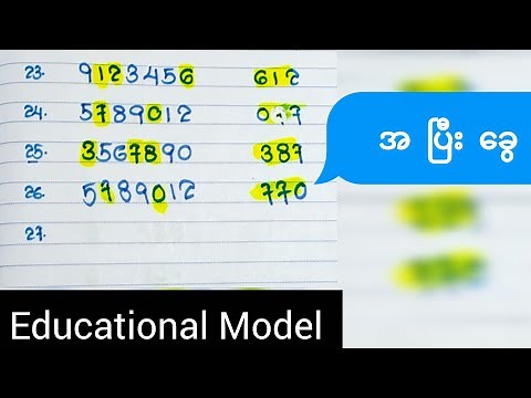 7-Digit Data Set မှ 3-Digit Selection (Math Pattern Study) | Educational Analysis