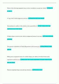 Permit Test Hawaii Questions and Answers 100 Pass317