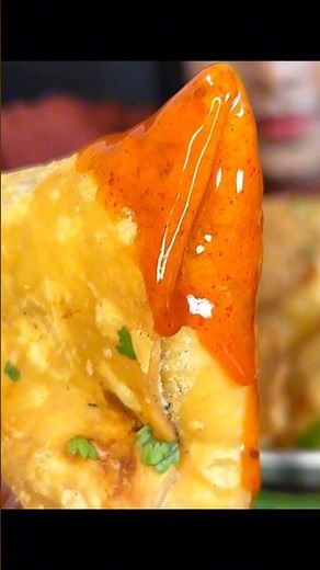 ASMR: Eating Kachori and samosa eating challenge 😍🤤Street food eating Mukbang😋