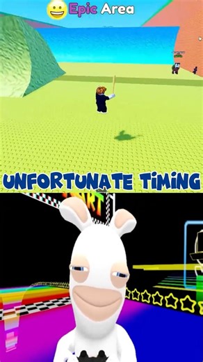 Crazy Rabbid Plays Roblox Escape Tsunami For Brainrot 2 !#viral