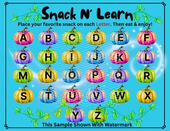 Pumpkin Uppercase Alphabet Recognition – Printable A–Z Fall Learning Mat PreK K