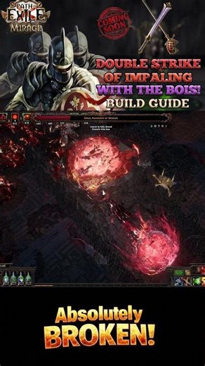 Double Strike of Impaling Champion VS Uber Sirus - BOIS Showcase! #pathofexile #gaming