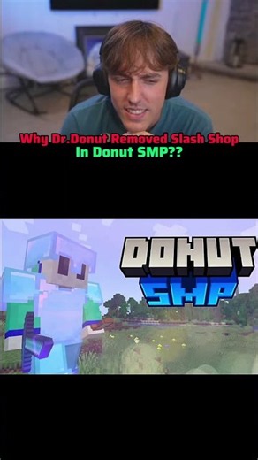 Why Dr.Donut removed slash shop from donut smp? #minecraft #donutsmp