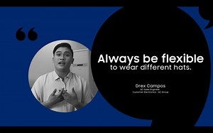 4K views · 107 reactions | Adaptability is a key skill for strength and success. Drex Campos shares how being flexible has helped grow his career at Samsung Philippines. #ReimagineYourFuture #WeAreSamsung Learn more: spr.ly/SamsungPH-Careers | Samsung | Facebook