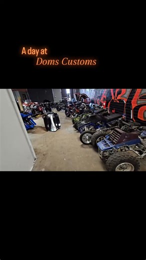 Day at #domscustoms #harleydavidson #dragbike #custommotorcycle | Doms Customs