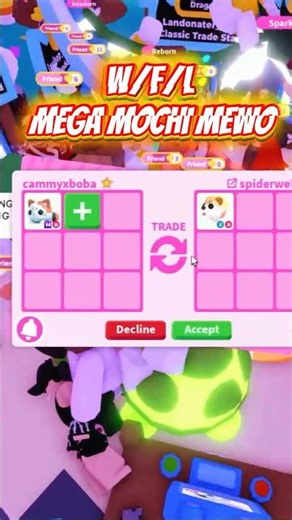 W/F/L Mega Mochi Meow in adopt me! 😮😳