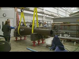 Conservators clean Civil War ironclad USS Monitor's guns