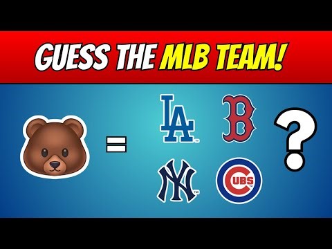Guess the MLB Team by Emoji | Can You Name All 30 MLB Logos? (Baseball Quiz Challenge)