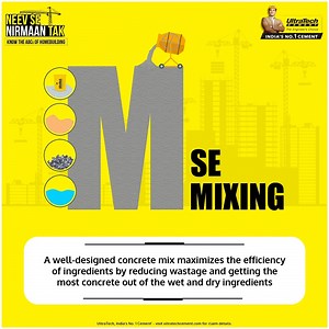 1.1K views · 105 reactions | Concrete mixing is a process of mixing five major elements- cement, water, coarse aggregates, fine aggregates, and air in certain proportion to build a strong and durable structure For more details, click here: https://bit.ly/3bzR68b #UltraTechCement #IndiasNo1Cement #NeevSeNirmaanTak #ConcreteMixing #Protection #Construction #Home | UltraTech Cement (Aditya Birla Group) | Facebook
