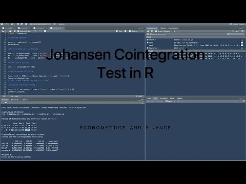 Johansen Cointegration Test in R