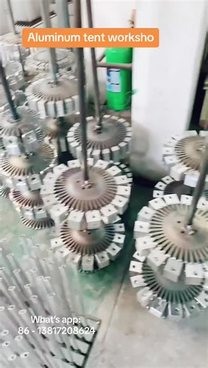 Aluminum rods in production at our workshop.. #aluminumtentpole #tentpole #aluminum7001 #heatprocess #anodizing#aluminumtelescopicpole #outdooraluminumpole #campingaluminumpole #tentpolealuminum #aluminumtube #seamlesstube