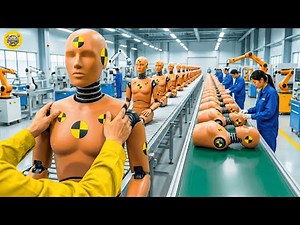 Inside a $1 MILLION Crash Test Dummy FACTORY: From Steel Skeleton to Human Replica (Full Process)