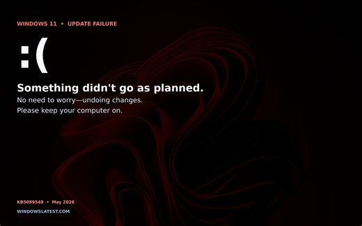 Microsoft confirms Windows 11 KB5089549 issues due to low storage, says it's rolling out an emergency patch to fix install errors