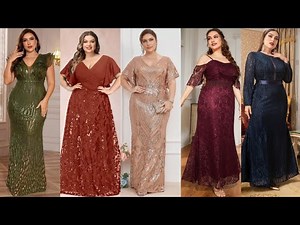 Very beautiful and attractive plus size dresses/plus size mother of the bride dress trending#2026