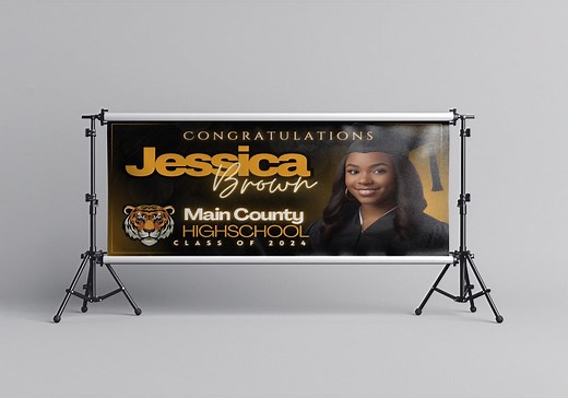 8 Graduation Banner Design Canva Template Bundle, Class of 2025 Banner Design Template 6ftx3ft - Etsy