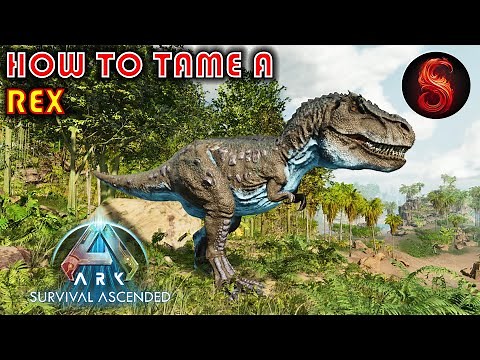 ARK SURVIVAL ASCENDED HOW TO TAME A REX