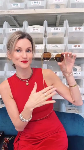 Willows on Instagram: "Willows are chain temple sunglasses with crystals that act as counterweights to the frames. So they don't fall off! When the sunsets they simply turn into a necklace! No more loosing your sunnies!"