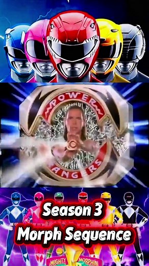 One of the many morphing sequences from Season 3 of Mighty Morphin Power Rangers. Even after all these years, the morphs are still one of the most iconic parts of the show. #PowerRangers #90snostalgia #fyp #mmpr #foxkids @Power Rangers
