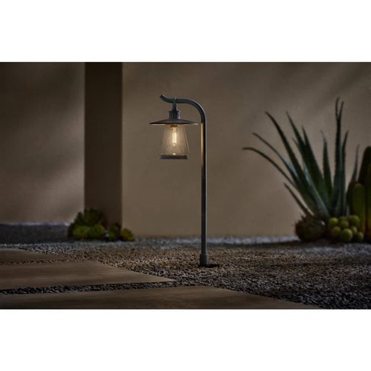 Reviews for Hampton Bay Gavinton Low Voltage Pewter Hardwired Weather Resistant Path Light with Integrated LED (1-Pack) | Pg 1 - The Home Depot