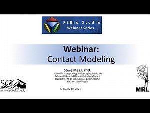 FEBio Studio Webinar: Contact Modeling