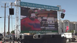 DSHS holds outreach display encouraging community members to get COVID-19 vaccine