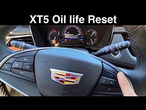 2018 Cadillac XT5 oil life reset / service reset / oil change light