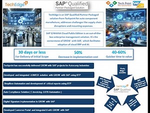 TechEdge - SAP Qualified Grow with SAP S/4HANA Cloud Accelerator Package from Techpoint