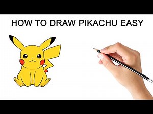 How to draw Pikachu drawing easy for kids - pokemon pikachu outline drawing easy step by step