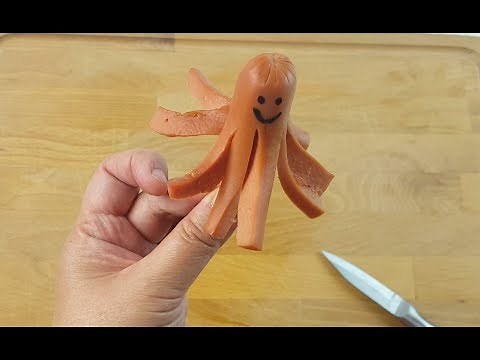 How to make octopus hot dogs