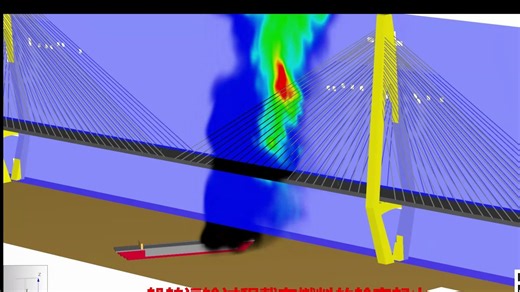 FDS火灾模拟PyroSim桥梁火灾模拟