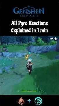 All Pyro Reactions Explained in 1 min