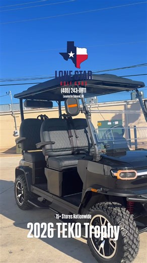 2026 Teko Trophy 4 🚀 Street-ready. Trail-ready. Attention-ready.Lone Star Golf Cars - Oklahoma City If you’ve never driven a Teko, this is the one that changes your mind — silent, smooth, fast, and built like a luxury EV. Bigger screens, brighter LEDs, upgraded suspension, and that new-gen body style everyone’s been asking about. If you see this on your feed, it’s a sign 👀 Your next upgrade is staring at you. | Lone Star Golf Cars - Oklahoma City