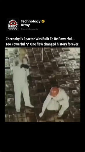 TechnologyARMY on Instagram: "Chernobyl’s Reactor No. 4 was not an ordinary machine. It was an RBMK-1000—one of the Soviet Union’s most powerful energy sources. But hidden inside its design was a fatal flaw. ☢️⚠️ On April 26, 1986, during what was supposed to be a simple safety test, that flaw was exposed. As cooling water turned into steam, the reactor’s power didn’t drop—it spiraled out of control. Within minutes, it became a massive explosion. Its graphite-moderated design intensified the dis