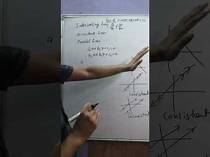 Consistent and inconsistent linear equations