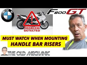 BMW F800GT A Must Watch When MOUNTING HANDLE-BAR RISERS ! 👨‍🔧---🏍