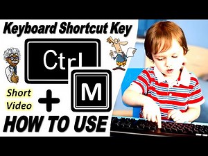 How to Use Ctrl + M keyboard shortcut key with Practical | Ctrl + M = Increase Indent