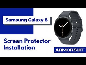 Samsung Galaxy Watch 8 40mm/44mm Matte Screen Protector Wet Installation Guide by ArmorSuit