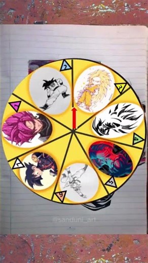 This Random Wheel Made a Crazy Goku Collage 😳 #shorts