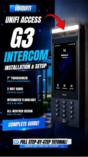 UniFi Access G3 Intercom Installation | Complete Setup Guide #shorts