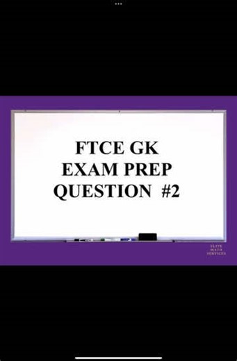 FTCE MATH PREP
