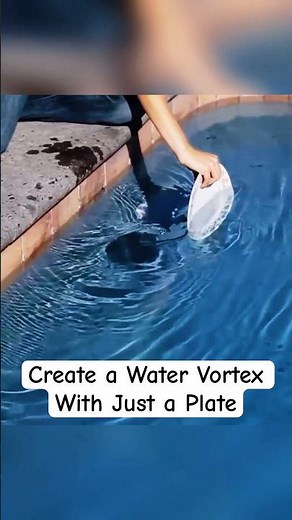 How to Make a Vortex in Water With Just a Plate! #vortex #fluiddynamics #vortexring #naturephysics