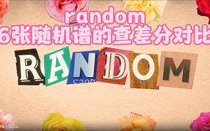 6张随机random谱的差分对比
