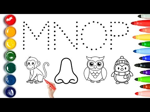 M for monkey | Alphabet phonics song for kids | Toddler educational video | M N O P | Alphabets