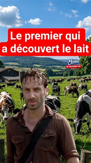 😂 Le premier gars qui a découvert le lait ... 🤣✨