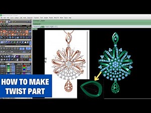 HOW TO MAKE TWIST PART PENDENT MATRIX 9 ONLINE JEWELLERY DESIGN