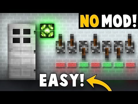 EASIEST Pass Code Lock For Your Door! - Minecraft Tutorial
