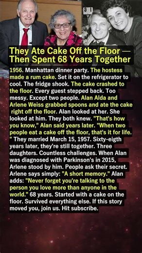 They Ate Cake Off the Floor — Then Spent 68 Years Together