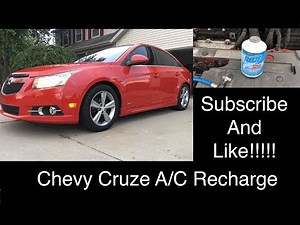 Chevy Cruze / Sonic Air Conditioner A/C Recharge How To - DIY