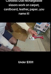 Cordless Electric Scissors, 4V Multi-Cutter with Suitcase, 2000 mAh Cardboard Cutter with Self-sharpening Blade, Power Rotary Scissors for Carpet Leather