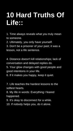 10 Hard Truths About Life You Need to Accept